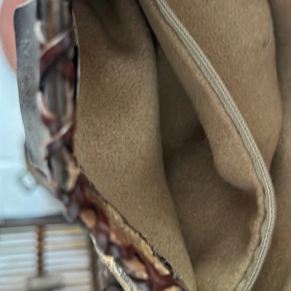 Vintage MALI PARMI 1992 Edition Mixed Leather Skin Pony Hair Suede Handbag - Picture 6 of 12